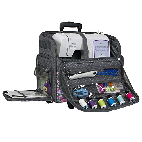 everything mary extra large rolling sewing machine case