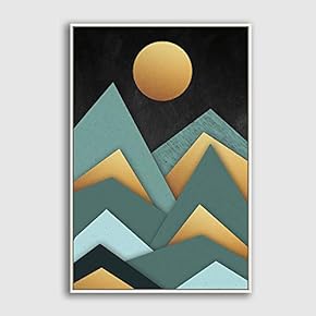 Framed Home Artwork Abstract Scenery for Living Room Bedroom