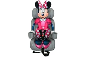 Disney Minnie Mouse 2-in-1 Car Seat by KidsEmbrace | Forward-Facing Harness (26.5–65 lbs) & Booster Mode (40–100 lbs) | Latch Equipped | Premium Fit with Multi-Position Headrest, Harness & Recline.