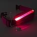 Sport2People LED Reflective Running Belt Pouch with USB Rechargeable Light - Key, iPhone X 6 7 8 Plus Cell Phone Holder for Runners - Best Visibility during Walking and Cycling (Pink fluo with LED)