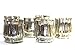 Vintage Mercury Glass hurricane votive - set of 6