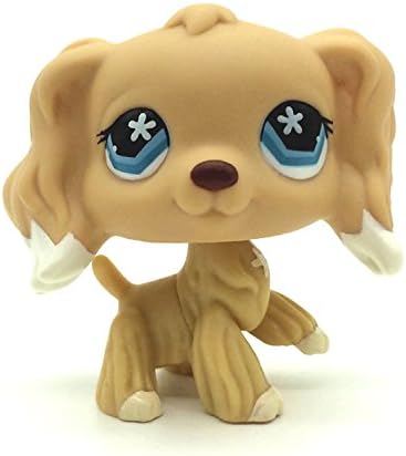 kenven Littlest Pet Shop Animals LPS #748 Blue Star Eye Cocker Dog Figure Loose Toys