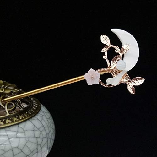 Crystal hairpin Ethnic Handmade Shell Flower Metal Tassel Beads Hair Sticks Chinese Traditional Crystal Hairpin For Women Hair Jewelry Accessory