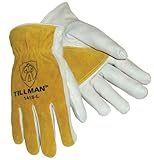 Tillman 1418 Reinforced Top Grain/Split Cowhide Drivers Gloves - Large
