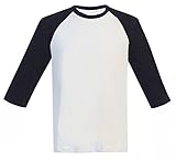 Men Baseball Athletic Crew Neck Reglan 3/4 Sleeve T Shirts with Tullette Socks