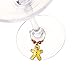 Juvale 12 Piece Christmas Wine Glass Charms, Holiday Drink Markers Set (2 Inches)