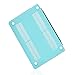 TOP CASE - Rubberized Matte Hard Case Cover Compatiable with MacBook Pro 13-inch A1989,A1706 with Touch Bar/A1708 Without Touch Bar (Release 2017,2016,2018) - Turquoise Blue