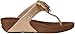 FitFlop Women's Glitterosa Flip Flop, Gold, 7 M US
