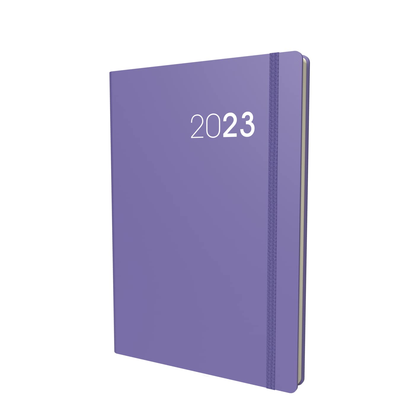 Collins Legacy A5 Day To Page 2023 Diary - Purple (CL51.55-23) - Complete Planner, Agenda and Journal with Soft Touch Cover