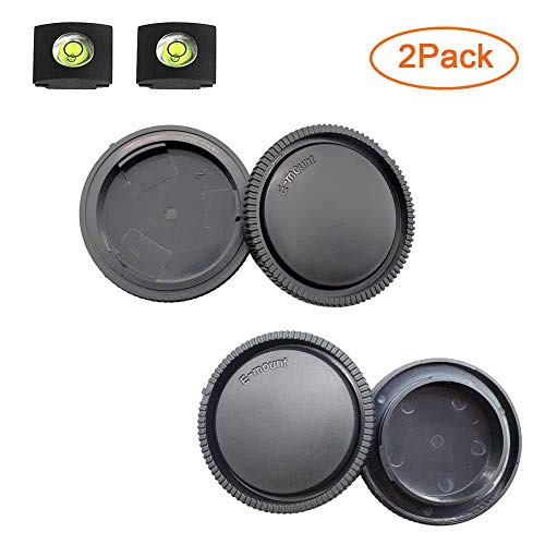 Front Body Cap + Rear Lens Cap Cover for Sony Alpha E Mount A6600 A6500 A6400 A6300 A6100 A6000 A5100 A5000/A7R IV/A7R II/A7R III/A7R/A7 III/A7 II/A7/A9/A9 II/NEX-6 NEX-7 More Sony Camera & Lens - Thumbnail 7