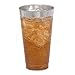 DRINKET Silver Plastic Cups 16 oz Clear Plastic Cups/Tumblers Fancy Plastic Wedding Cups With Silver Rim 50 Ct Disposable For Party Holiday and Occasions SUPER VALUE PACK