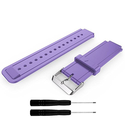 QGHXO Band for Garmin Vivoactive, Soft Silicone Replacement Watch Band for Garmin Vivoactive/Vivoactive Acetate (No Tracker, Replacement Bands Only)