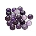 JJG 20pcs 6mm Natural Stone Round Cabochons Flatbacks Amethyst Gemstone Dome Cameos