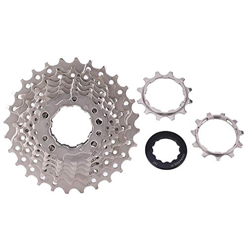 T best Bike Cassette, 8/9/10/11 Speed 11-28T Road Bike Freewheel Cassette Sprocket Bicycle Replacement Accessories(8S 11-28T)