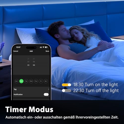 LED Ceiling Light Dimmable 24 W Diameter 30 cm - Ceiling Light RGB & CCT 3000 K - 6500 K - Compatible with App Control, Remote Control, Timer, IP54 Waterproof, Night Light, Ideal for Bedroom, Living Room, Kitchen