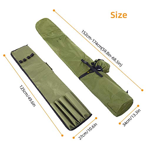 Rutentasche, Bestcool Angeltasche Rod Case Angelkoffer wasserdichte Fischerei Werkzeug Aufbewahrungs – Bild 6