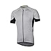 ARSUXEO Men's Short Sleeves Cycling Jersey Bicycle MTB Bike Shirt 636 Light Gray Size L