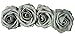 D-Seven Artificial Flowers 30PCS Real Looking Fake Roses with Stem for DIY Wedding Bouquets Centerpieces Party Baby Shower Home Decorations (Silver Gray)