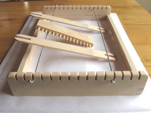 Webrahmen groß 26 cm x 18 cm Strickgabel Knüpfstern PORTOFREI!!!