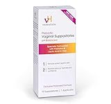 VH Essentials Prebiotic Vaginal Suppositories, 15 Count(Pack of 3) (Natural)