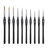 Micro Detail Paint Brush Set,10 PCS Miniature