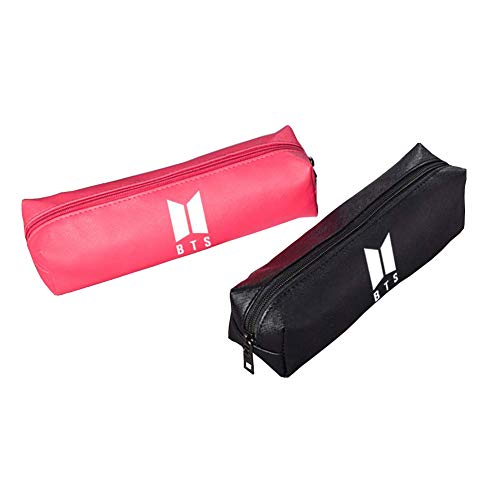 H-BIRDS BTS Bangtan Boys Pencil Case Kpop BTS Pencil Pouch Coin Wallet School Supplies Zipper Bag (Style 1)