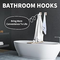 Budding Joy Adhesive Hooks Heavy Duty Stick on Wall