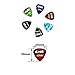 QMG Piano Stickers for Keys,Colorful Piano Keyboard Stickers for 49/61/ 76/88 Key Keyboard White and Black Keys, Removable, Kids Learning Piano, No Residue Leaves
