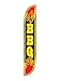 LookOurWay BBQ Flames Feather Flag, 12-Feet, Black