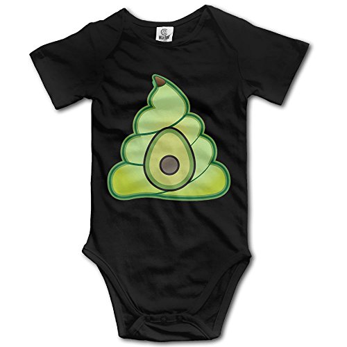 Avocado Poop Baby Onesies Short Sleeve Baby Bodysuits