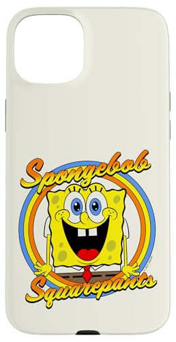 iPhone 15 Plus SpongeBob SquarePants Rainbow Circle Portrait Case