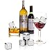 Skymore Whiskey Stones Gift Set, Reusable Ice Cubes Stainless Steel, Chilling Stone for Whiskey, Vodka, Wine, Beer, Beverage and All Drinks, 4Pcs Pack With A Bag