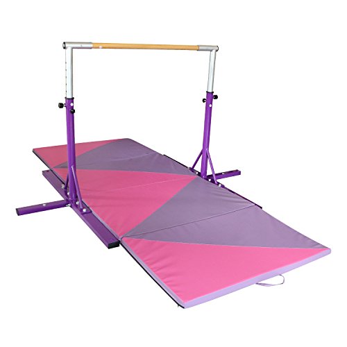 Bestmart INC Adjustable (3'-5') Kip Bar with10ft Folding Mat