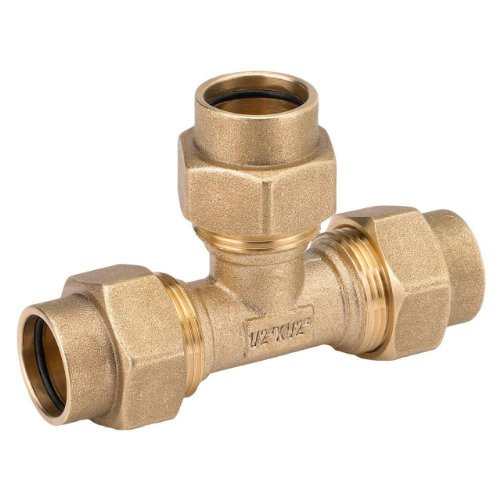 HomeFlex 11-401-005 1/2-Inch x 1/2-Inch x 1/2-Inch Corrugated Stainless Steel Tubing  Tee