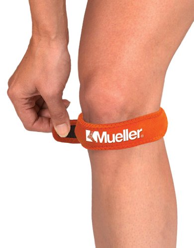 Mueller jumper s knee strap, orange, one size