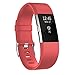 RedTaro Bands Compatible with Fitbit Charge 2, Accessories Fitbit Charge 2 Heart Rate Fitness Wristbands Small Red