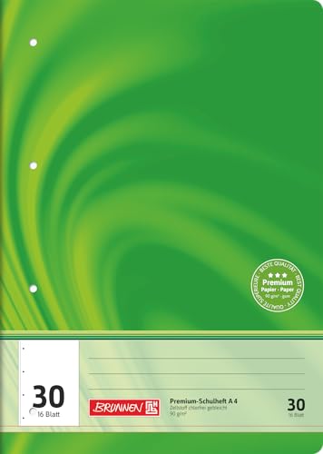 Brunnen Vivendi 104473002 School Notebook A4 16 Pages Blank with Lined Sheets Line Style 30)