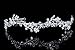 Flower Wreath Bridal Prom Headband Tiara - Clear Crystals Silver Plated T595