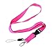 Wisdompro Office Lanyard, 3 Pack 23 inch Quick Release Neck Strap Lanyard with Detachable Buckle, String Loop for Keys, ID Badges, Card Holder, USB Flash Drives, Phones - Purple, Hot Pink, Light Blue