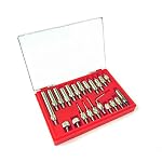 Magnetic-Base-with-Fine-Adjustment-SAE-Dial-Test-Indicator-22-Piece-Anvile-Point-Set-with-00005-Resolution-half-a-thousandth-1-Travel-Accuracy-0001-per-1-Mag-Base-MBDIAP