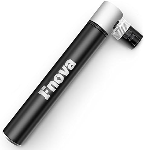 Fnova FN810 Mini Bike Pump, 100 PSI Schrader & Presta Valve Compatible for Mountain, Hybrid & BMX Bike Tires, Frame Mounting Kit & Bonus Ball Needle Included