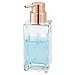 mDesign Square Glass Refillable Liquid Soap Dispenser Pump Bottle for Bathroom Vanity Countertop, Kitchen Sink - Holds Hand Soap, Dish Soap, Hand Sanitizer, Essential Oils - 2 Pack - Clear/Copper
