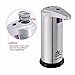 Automatic Soap Dispenser, SuperBath Touchless Stainless Steel Soap Dispenser, IR Infrared Motion Sensor Hand Free Dish Soap for Kitchen and Bathroom, Liquid Capacity 280ml [ Include Funnel ]