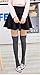 AnVei-Nao Womens Girls Winter Over Knee Leg Warmer Soft Knit Crochet Sock Leggings Dark Grey