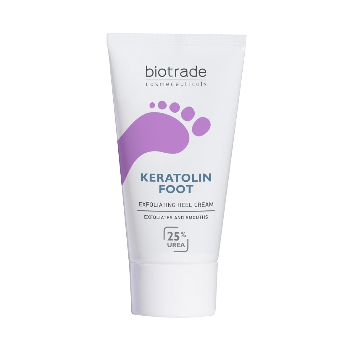 Biotrade Keratolin Foot Cream with Urea, Glycerin, & Menthol – 25% Urea Foot Cream to Exfoliate & Smoothen Rough and Cracked Heels, Feet, Knees, and Elbows – 50 mL