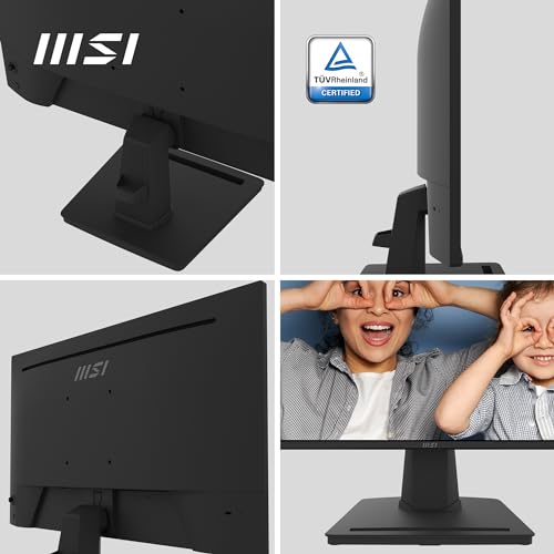 MSI PRO MP252 24.5 Inch Full HD Office Monitor - 1920 x 1080 IPS Panel, 100 Hz, Eye-Friendly Screen, Built-in Speakers, Tilt-Adjustable - HDMI 1.4b, D-Sub (VGA) thumbnail 3
