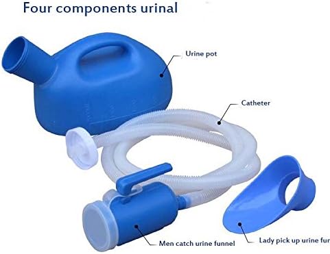 Men and women with universal catheter night pot elderly bed diapers thickened with a deodorant large capacity urine urine kettle (send clean brush) 2000ml