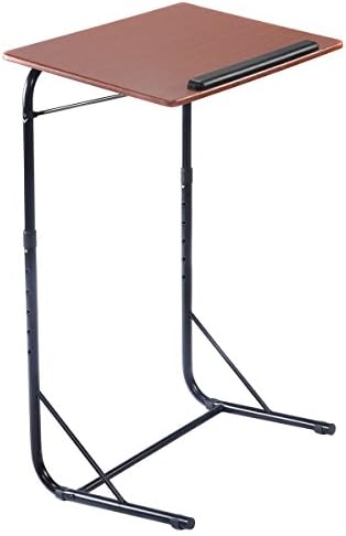 Height Adjustable End Stand Tray Beside Sofa Computer Laptop