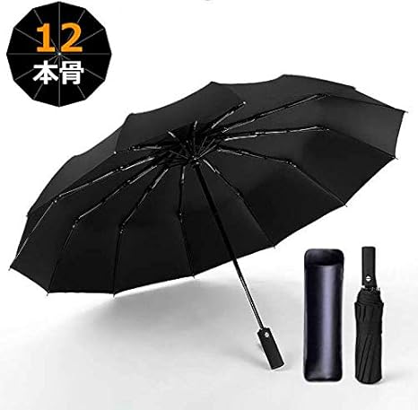 Amazon 折りたたみ傘 ワンタッチ 自動開閉 メンズ 頑丈な12本骨 超撥水 耐強風 210t 高強度グラスファイバー 折り畳み傘 大きい 丈夫 梅雨対策 晴雨兼用 傘カバー付き ブラック 折りたたみ傘 ワンタッチ 自動開閉 頑丈な12本骨 超撥水 耐強風 210t 高強度グラス