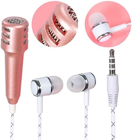 Wired Earbuds In Ear Heaphones with Microphone,Elebor Corded Stereo Earphones with Noise Cancelling,Made for iPhone, iPod, iPad, Samsung Galaxy, LG, HTC and Many more Rose Gold